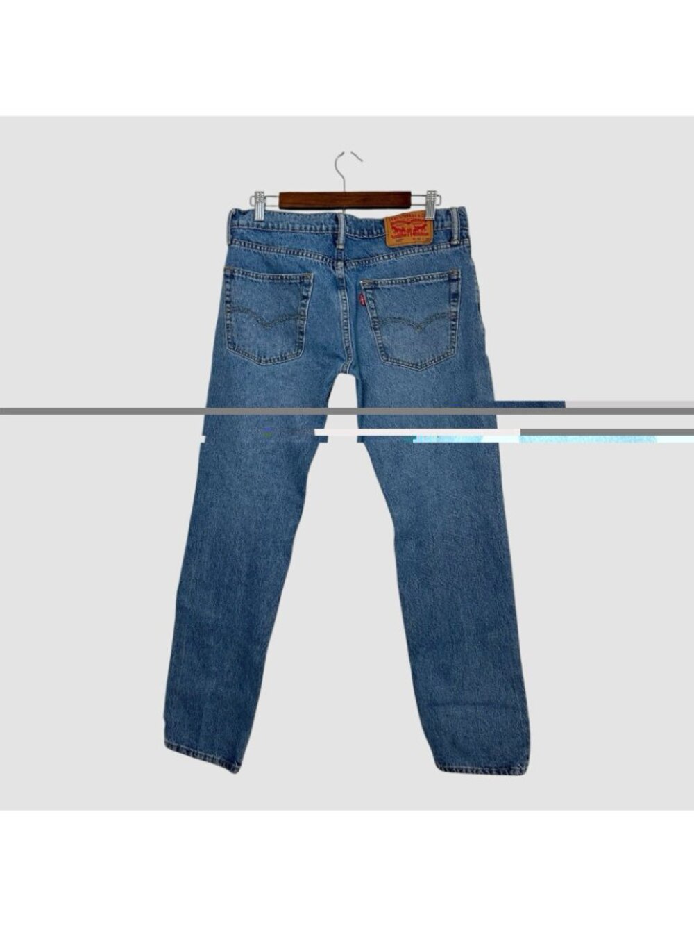 Levi's 502 Regular Fit Men's Size 32' x 32' Tapered Stretch Denim Blue Jeans - Picture 2 of 13